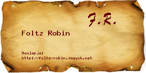Foltz Robin névjegykártya